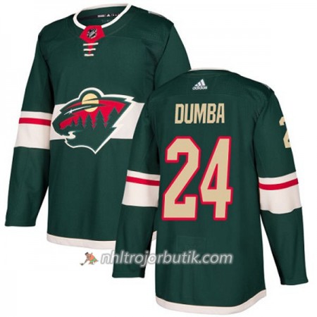 Män Ishockey Minnesota Wild Tröja Matt Dumba 24 Adidas 2017-2018 Grön Authentic